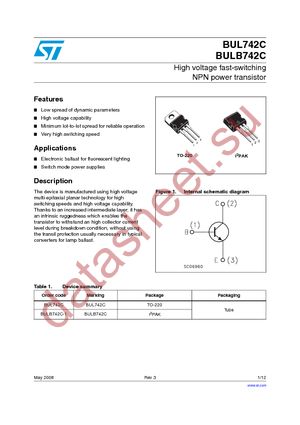 BUL742C datasheet  