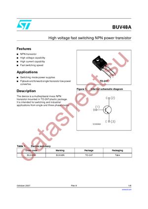 BUV48A datasheet  