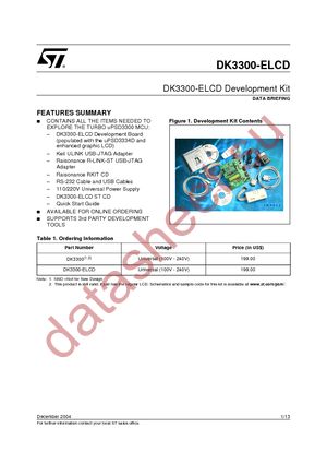 DK3300-ELCD datasheet  