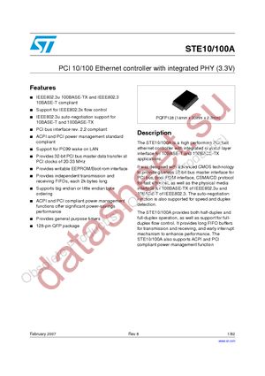 E-STE10/100A datasheet  