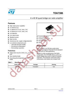 E-TDA7386 datasheet  