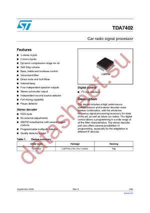 E-TDA7402TR datasheet  