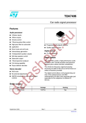 E-TDA7406 datasheet  