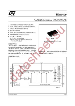 E-TDA7409DTR datasheet  