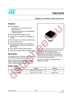 E-TDA7437N datasheet  