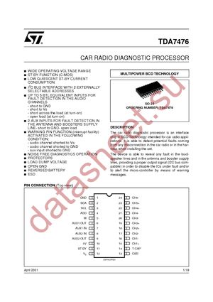 E-TDA7476 datasheet  