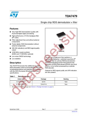 E-TDA7479D datasheet  