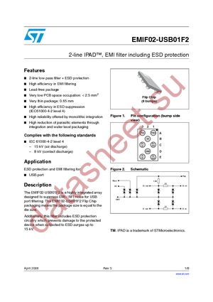 EMIF02-USB01F2 datasheet  