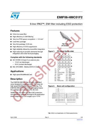 EMIF06-HMC01F2 datasheet  