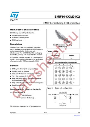 EMIF10-COM01C2 datasheet  