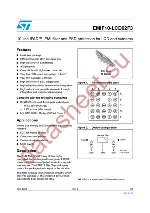 EMIF10-LCD02F3 datasheet  