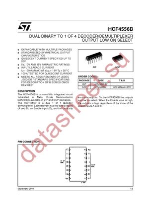 HCF4556BM1 datasheet  