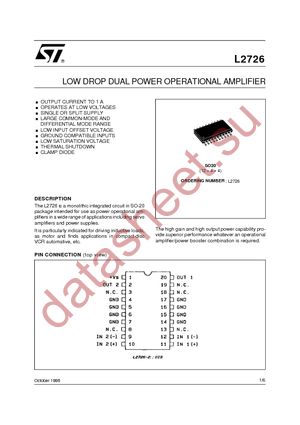 L2726013TR datasheet  