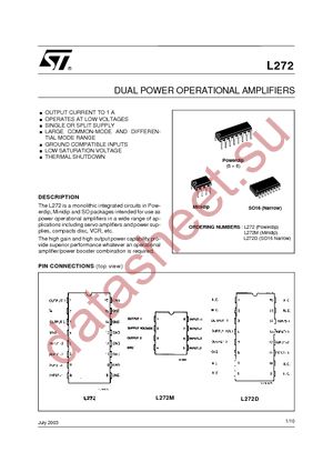 L272D datasheet  