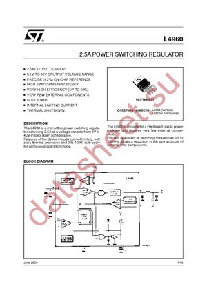 L4960 datasheet  