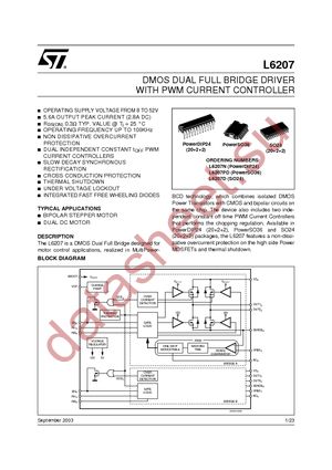 L6207D013TR datasheet  