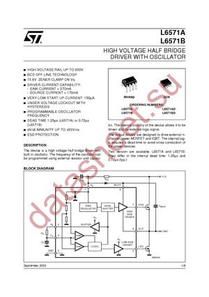 L6571B datasheet  