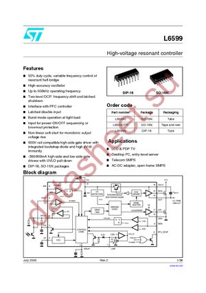 L6599D datasheet  