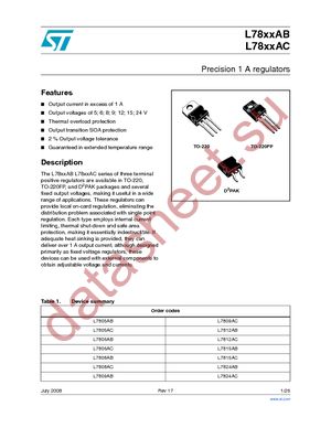 L7806ACV datasheet  