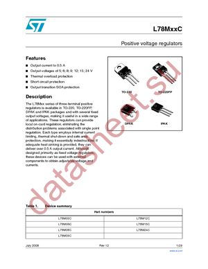 L78M24CV datasheet  