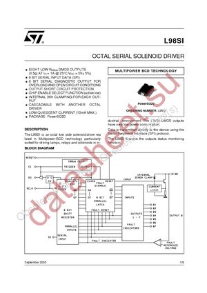 L98SI datasheet  