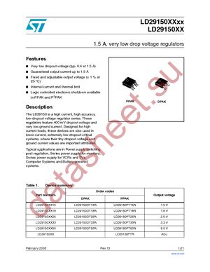 LD29150DT25R datasheet  