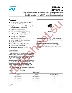 LD2982AM25R datasheet  