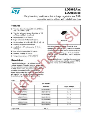 LD2985BM25R datasheet  