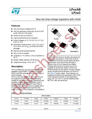 LF18ABDT-TR datasheet  