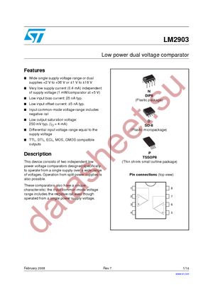 LM2903D datasheet  