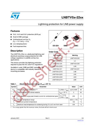 LNBTVS3-220U datasheet  