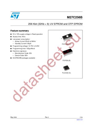 M27C256B-10C6TR datasheet  