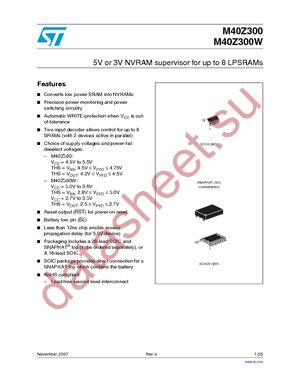 M40Z300WMH6E datasheet  