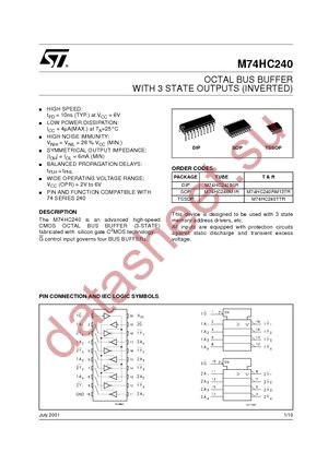 M74HC240B1R datasheet  