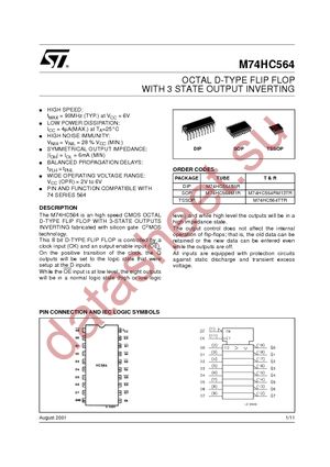 M74HC564B1R datasheet  