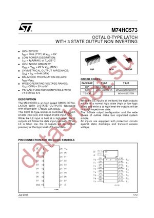 M74HC573B1R datasheet  