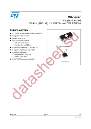 M87C257-12F1 datasheet  