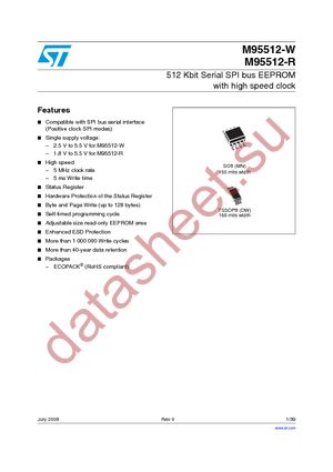 M95512-WMN6TP datasheet  