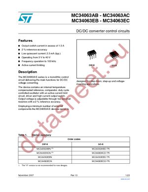 MC34063EBN datasheet  