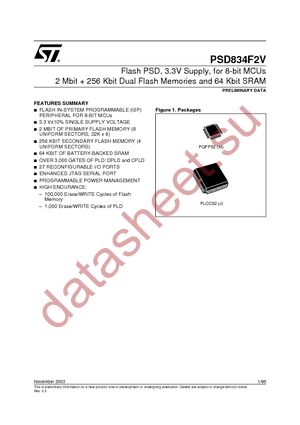 PSD834F2V-20MI datasheet  