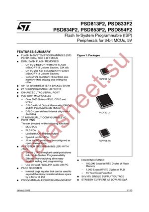 PSD854F2-70J datasheet  