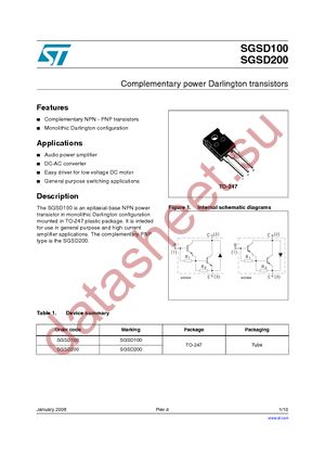 SGSD200 datasheet  