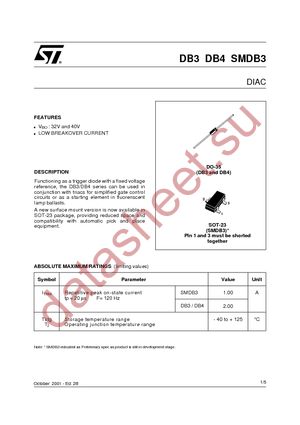 SMDB3 datasheet  