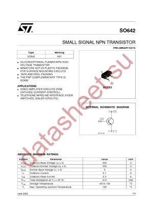 SO642 datasheet  