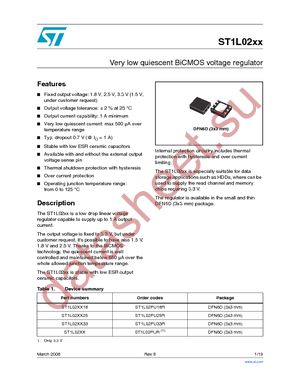 ST1L02PU18R datasheet  