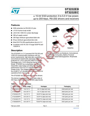 ST3232EBDR datasheet  