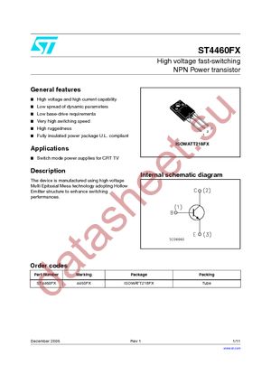 ST4460FX datasheet  