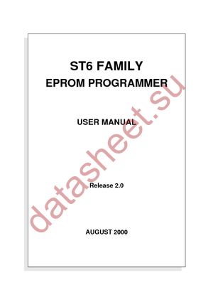 ST62E6XC-EPB/US datasheet  