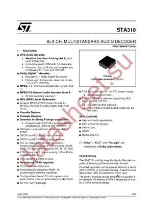 STA310 datasheet  