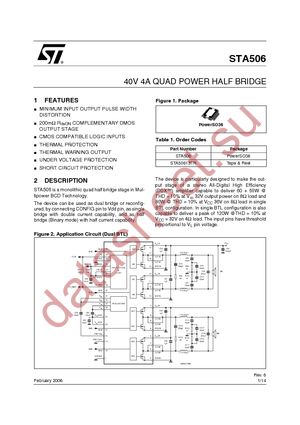 STA50613TR datasheet  